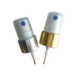 18mm 1.4cc / T Perfume Mist Sprayer ، موزع مضخة مستحضرات التجميل ، إغلاق ذهبي وفضي